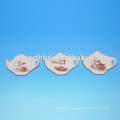 2016 ceramic new monkey items ceramic teabag holder with monkey painting